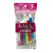 Бритвенный станок с двумя лезвиями для женщин одноразовый Schick, Япония, 5 шт Бритвенный станок с двумя лезвиями для женщин одноразовый Schick, Япония, 5 шт
