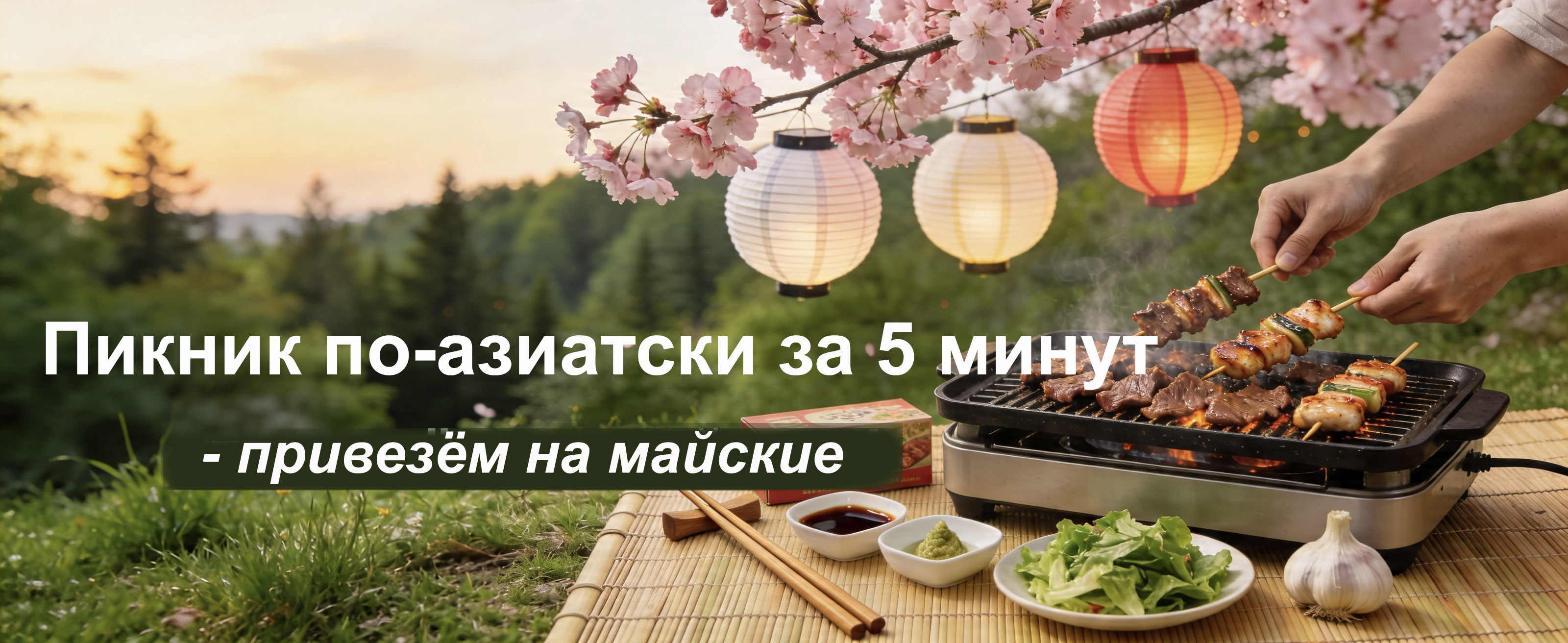 Пикник по-азиатски к майским праздникам Пикник по-азиатски к майским праздникам