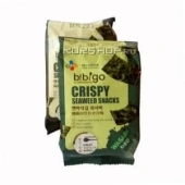 Морская капуста хрустящие снеки со вкусом васаби Bibigo, CJ Корея 5 г Морская капуста хрустящие снеки со вкусом васаби Bibigo, CJ Корея 5 г
