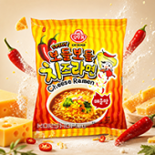 Лапша б/п нежный рамен со вкусом сыра острый Bodle Bodle Cheese Ramen Spicy Ottogi, Корея, 111 г Лапша б/п нежный рамен со вкусом сыра острый Bodle Bodle Cheese Ramen Spicy Ottogi, Корея, 111 г